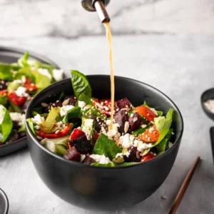 Beetroot and Feta Salad with Roasted Tomatoes and Super Seeds