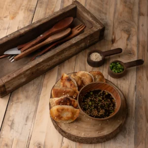 Chicken and Kimchi Dumplings