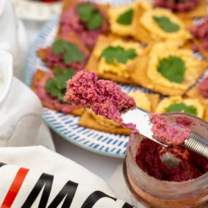 Kimchi Butter with Crackers