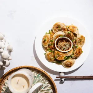Veal and Kimchi Dumplings